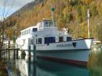 (148'048) - Motorschiff Interlaken am 11. November 2013 an der Schiffl�ndte Interlaken Ost