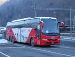 (271'228) - TMR Martigny - Nr. 1/VS 1452 - Volvo am 18. Januar 2025 beim Bahnhof Interlaken Ost