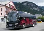 (265'997) - Aus Bosnien&Herzegowina: Koal-Travel, Banja Luka -PO AN-793 - Scania/Higer am 19. August 2024 beim Bahnhof Meiringen (slowenisches Kennzeichen)