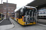 (283'219) - PostAuto Bern - BE 610'535/PID 12'124 - eMercedes am 16. Dezember 2025 beim Bahnhof Spiez