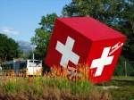(128'133) - Mit  hopp-schwiiz.ch  beschm�ckter W�fel am 31.