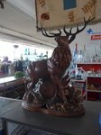 (169'808) - Geschnitzter Hirsch am 10.