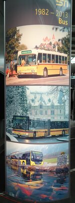 (145'088) - Plakatsule von STI 1982 - 2013 Bus am 16.