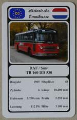 (269'688) - Quartett-Spielkarte mit DAF / Smit TB 160 DD 530 von 1965 am 8.