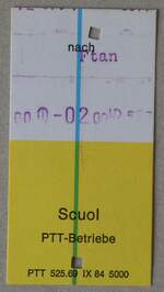 (282'499) - PTT-Einzelbillet am 19. November 2025 in Thun