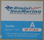 (283'524) - Aus Italien: Bonelli/Benedettini-Einzelbillet vom 23.