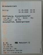 (286'924) - STI/SBB/PAG-Einzelbillet vom 1.