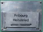 (266'799) - Routentafel - Fribourg Heitenried - am 7.