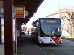 (234'067) - CarPostal Ouest - JU 42'649 - Mercedes (ex CJ Tramelan Nr. 130) am 26. Mrz 2022 beim Bahnhof Saignelgier