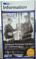 (131'417) - Plakat fr die Jubilums-Rundfahrt mit dem vbl-Oldtimerbus am 8.