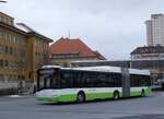 (272'500) - transN, La Chaux-de-Fonds - Nr. 341/NE 145'341 - Solaris am 28. Februar 2025 beim Bahnhof La Chaux-de-Fonds