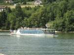 (146'458) - Franz�sisches Schiff auf dem Doubs bei Les Brenets am 18.