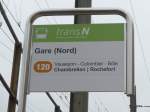 (168'780) - transN-Haltestelle - Neuch�tel, Gare (Nord) - am 20.