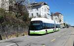 (285'949) - transN, La Chaux-de-Fonds - Nr. 168/NE 209'168 - Hess/Hess Gelenktrolleybus am 4. April 2026 beim Bahnhof Neuch�tel