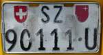 (287'485) - Nummernschild - SZ 90'111 U - am 30. Mai 2026 in Arbon, Arbon Classics