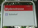 (134'904) - StadtBUS-Haltestellenschild - Frauenfeld, Wydenstrasse - am 10.