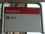 (134'939) - StadtBUS-Haltestellenschild - Frauenfeld, Bahnhof - am 10.