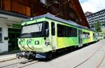 (279'168) - TPC-Pendelzug - Nr. 91 - am 17. August 2025 im Bahnhof Villars-sur-Ollon