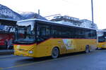 (284'141) - PostAuto Wallis - VS 468'664/PID10'898 - Iveco (ex Zerzuben, Bisp-Eyholz Nr- 64) am 15- Januar 2026 beim Bahnhof Brig