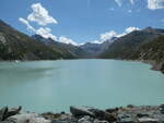 (253'840) - Der Mattmark Stausee am 15.