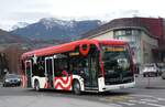 (283'476) - PostAuto Wallis - Nr. 150/VS 574'958/PID 12'150 - eMercedes am 23. Dezember 2025 beim Bahnhof Sion