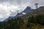 Eine der beiden Kabinen der Luftseilbahn Diavolezza am 06.09.2021.