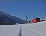 Glacier Express 902 Zermatt - St.Moritz bei Münster (VS)  20.