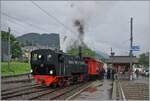 Die G 2x 2/2 105 der Blonay - Chamby Bahn ist mit ihrem Zug in Blonay angekommen.

22. Juni 2024