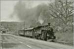 Die BFD HG 3/4 N° 3 der Blonay - Chamby Bahn verlässt mit einem gut besetzen Zug den Bahnhof von Blonay.