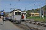  La DER de la Saison!  (Saisonabschlussfeier der Blonay-Chamby Bahn 2022) Der als LLB ABFe 2/4 N° 10 angeschriebene BCFeh 4/4 der Blonay-Chamby Bahn wartet mit einer mit einer stilreinen LLB