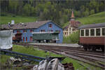 Im Depot des VVT.

Gepäckwagen F3 18254 in St-Sulpice. Mai 2024.