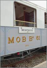 L'aventure ferroviaire de l'Oberland Bernois / Das Bahnabenteuer des Berner Oberlands - in Blonay steht der MOB B4 61 der Blonay Chamby Bahn und tr�gt (wie immer) das Schild mit der Bestimmungsstation MONTREUX - und diesmal zu recht, der Zug wir in w ...