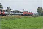 Gleich nach den beidne Dieseloks ist - soweit ich erkennen kann - ein 1. Klasse Eurofima Wagen eingereiht.
Der Zug ist bei Hergatz auf dem Weg nach Mnchen. 

11. Sept. 2009