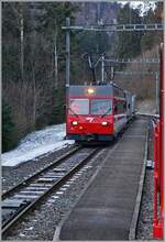 Wie gut kann man bei der CJ bei manchen Zügen noch die Fenster öffnen (aber leider kaum noch schließen...): Bei der Einfahrt in Combe Tabeillon konnte ich den CJ Be 4/4 616 mit einem Güterzug fotografieren.
Der Güterzug wartet auf unseren Zug und fährt dann Richtung La Chaux de Fonds weiter. Combe Tabillon ist ein Spitzkehr-Bahnhof, wie sie im Jura hin und wieder zu finden sind (z.b Chambrelien, Morez).

13. Januar 2025