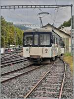 Welch Glück - noch einmal (zum letzten Mal?) konnte ich den MOB Be 4/4 1006 ex  Bipperlisi  aufgebügelt fotografieren! Der Be 4/4 1006 hat in Vevey den alten D31 rangiert, der zum Zeitpunkt der Aufnahme bereits auf einen französischem LKW mit Anhänger verladen war und auf den Abtransport wartete. 
Der Be 4/4 1006 wurde in der Folge in Vevey zwischen dem Schneeflug und einem der neuen vierachsigen Niederbordwagen auf einen Nebengleis abgestellt. 

24. Sept. 2024