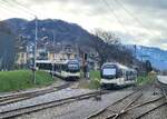 Dieses Handy Bild zeigt die seit Ende März bestehende Situation der Zahnstange in Blonay: Neuerdings beginnt diese erst nach der letzten Weiche in Richtung Les Pléiades.
Im Bahnhof wurden alle Zahnstangenabschnitte entfernt.

4. April 2026