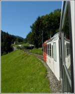 Von Martigny (CH) fhrt die grenzberschreitende Strecke des Mont-Blanc Express nach Saint-Gervais-Le Fayet (F).