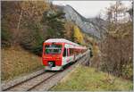 Der TMR RegionAlps RABe 525 041 (UIC 94 85 7525 041-0 CH-RA) ist von Sembrancher nach Orsières unterwegs und konnte kurz nach Sembrancher bei Kilometer 14 fotogarfiert werden.