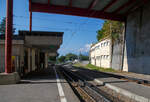 Der tpc AL Bahnhof (Aigle-Leysin-Bahn) Leysin-Feydey auf 1.398 m .