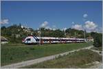 Ein SBB LEX RABe 522 ist in Pougny-Chancy als SL6 auf dem Weg nach Bellegarde.