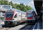 Umleitungsverkehr Lausanne - Puidoux-Chexbres: Da die Strecke Lausanne - Puidoux Chexbres baustellenbedingt total unterbrochen ist, verkehren halbstündlich RE Züge Genève- Vevey -