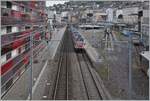 Ein Blick auf den Bahnhof von Montreux, der besonders im Normalspur Teil eher nüchtern ausfällt.
