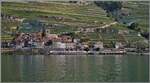 Der SBB R 4 24422 ist auf dem Weg von Vevey nach Vallorbe und h�lt in St-Saphorin. Unschwer ist an den T�ren der Flirt Z�ge zu sehen, des der R4 24422 aus einem RABe 523.1 und einem 523.5 (Moutte) besteht. 

6. August 2026