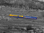  Eine ungewöhnliche NPZ-Kompositionen: „Der Train des Vignes“ (S31) in der Zugskomposition SBB RBDe 560 131-5 „Saint-Saphorin“  mit dem Gepäck-Steuerwagen BDt EWII
