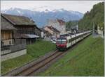 Zwei SBB RBDe 560 erreichen als RegionAlps R91 6120 von Brig erreicht sein Ziel St-Gingolph (Suisse).