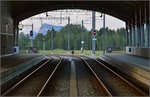 201-vallorbe-le-brassus/505902/blick-aus-dem-endbahnhof-le-brassus Blick aus dem Endbahnhof Le Brassus. Im Hintergrund der 1482 m hohe Dent de Vaulion. Juli 2016.