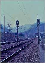 Ein Blick auf den Bahnhof von Roches (BE) von Süden her. Würde der Bahnhof heute noch benutzt würde er ab haute (1.1.26) den Namen Roches (JU) tragen.

13. März 1985  