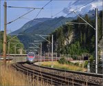600-luzernzug-chiasso-gotthardbahn/509108/etr-610-der-fs-in-valle ETR 610 der FS in Valle bei Airolo. Juli 2016.