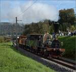 175 Jahre Spanisch-Brötli-Bahn.

Einfahrt der Spanisch-Brötli-Bahn nach Laufenburg. Oktober 2022.