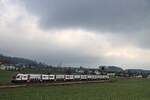 An der Strecke Zug - Zürich via Affoltern am Albis: Zug 511 060 der S5 kommt von Mettmenstetten her.